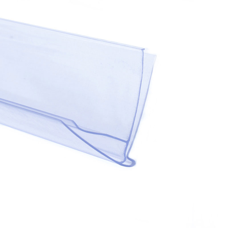 XC-LB-1 แถบป้ายพลาสติก Pvc สำหรับชั้นวางซุปเปอร์มาร์เก็ต